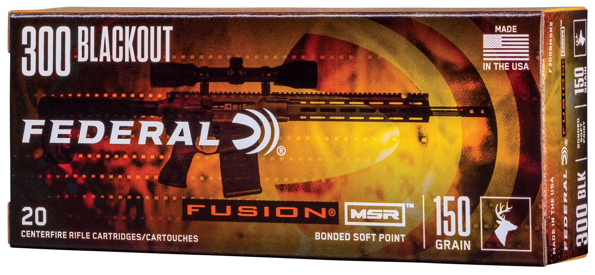 Federal 300 BLK 150gr Fusion MSR – Powerful 300 AAC Blackout Deer Hunting Ammo, 1900 fps, 20 Rounds 3 Federal 300 BLK 150gr Fusion MSR – Powerful 300 AAC Blackout Deer Hunting Ammo, 1900 fps, 20 Rounds - Image 3