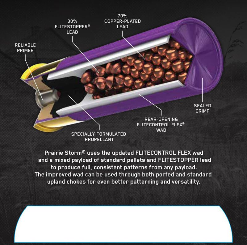 Prairie Storm FS Lead, 16 Gauge, 5 Shot, 2-3/4 in, 1 1/8 oz, 1425 fps