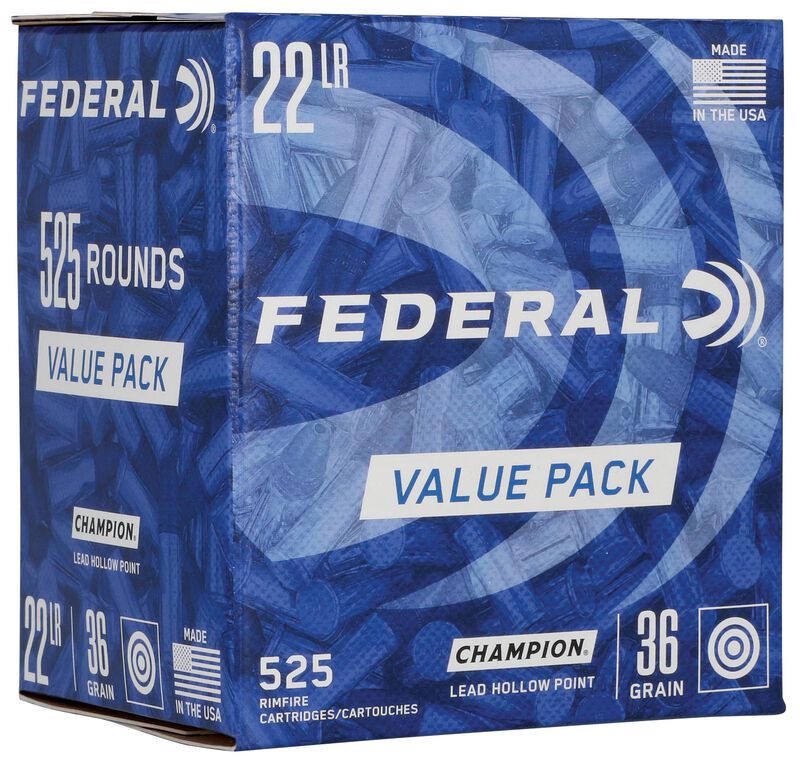 Champion Training - Rimfire, 22 LR, 36 Grain, Lead Hollow Point, 1260 fps