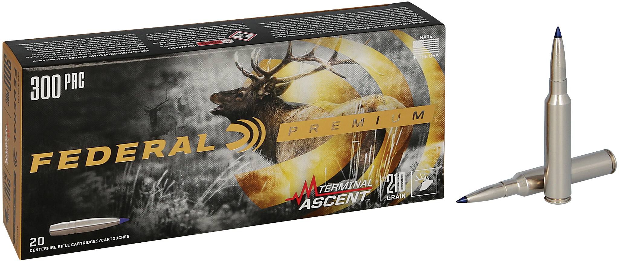 Federal 300 PRC 210gr Terminal Ascent – Powerful 300 PRC Hunting Ammo, 2850 fps, 20 Rounds 2 Federal 300 PRC 210gr Terminal Ascent – Powerful 300 PRC Hunting Ammo, 2850 fps, 20 Rounds - Image 2
