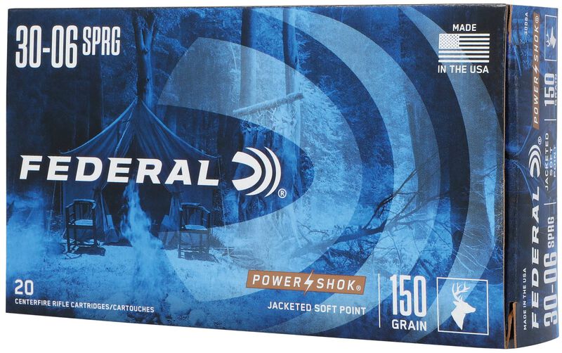Power-Shok Rifle, 30-06 Springfield, 150 Grain, Jacketed Soft Point, 2910 fps
