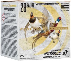 Premium HEVI-Bismuth, 28 Gauge, 4 Shot, 3 in, 7/8 oz, 1400 fps