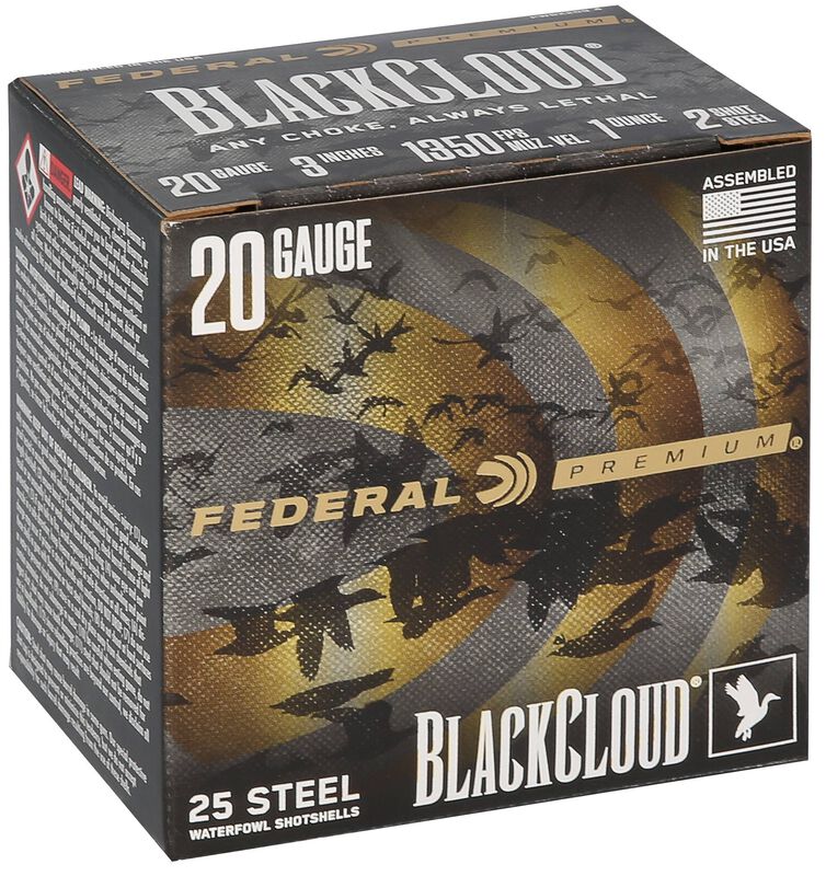 Black Cloud FS Steel, 20 Gauge, 2 Shot, 3 in, 1 oz, 1350 fps