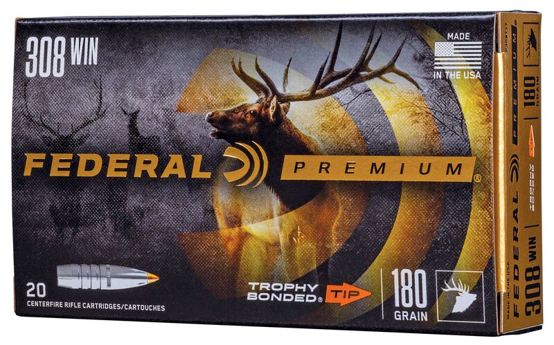 Trophy Bonded Tip, 308 Win, 180 Grain, Trophy Bonded Tip, 2620 fps