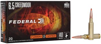 Fusion Tipped Rifle, 6.5 Creedmoor, 140 Grain, Fusion Tipped, 2715 fps