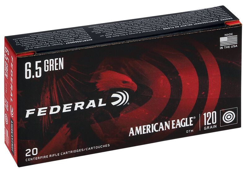 American Eagle Rifle, 6.5 Grendel, 120 Grain, Open Tip Match, 2610 fps