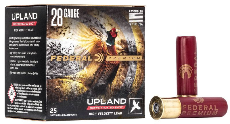 Upland High Velocity, 28 Gauge, 6 Shot, 2-3/4 in, 3/4 oz, 1295 fps