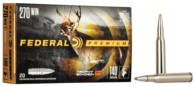 Trophy Bonded Tip, 270 Win, 140 Grain, Trophy Bonded Tip, 2950 fps