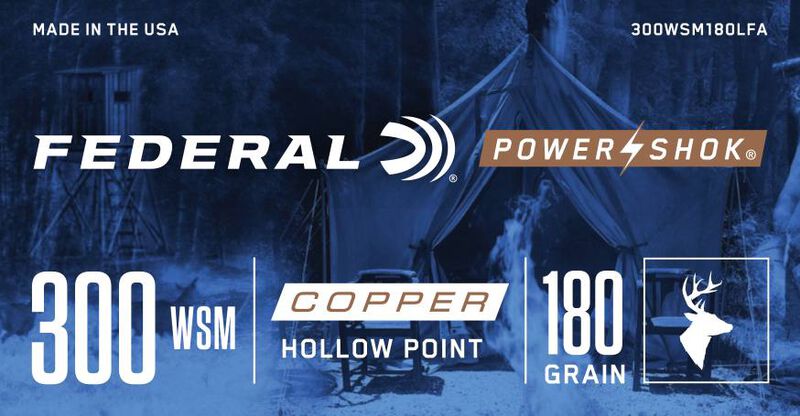 Power-Shok Copper Rifle, 300 WSM, 180 Grain, Copper HP, 2850 fps