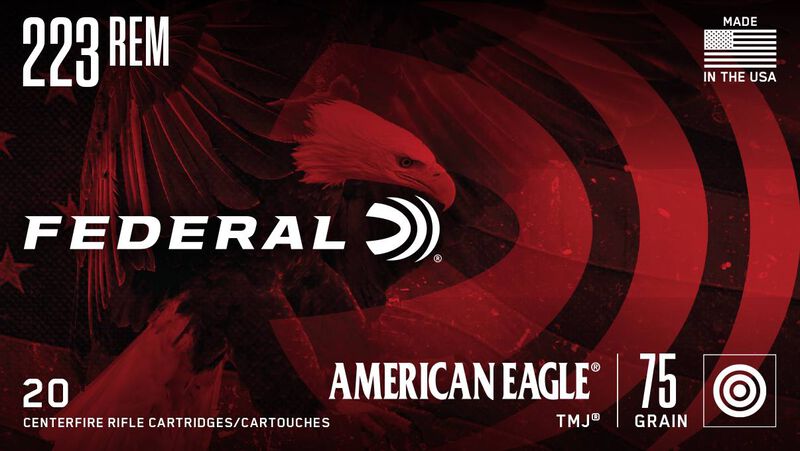 American Eagle Rifle, 223 Rem, 75 Grain, Total Metal Jacket, 2775 fps