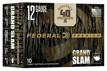 Grand Slam Realtree 40th Anniversary Edition, 12 Gauge, 5 Shot, 3 in, 1 3/4 oz, 1200 fps