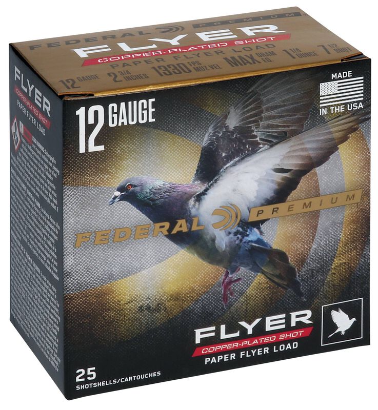 Paper Flyer, 12 Gauge, 7.5 Shot, 2-3/4 in, 1 1/4 oz, 1330 fps