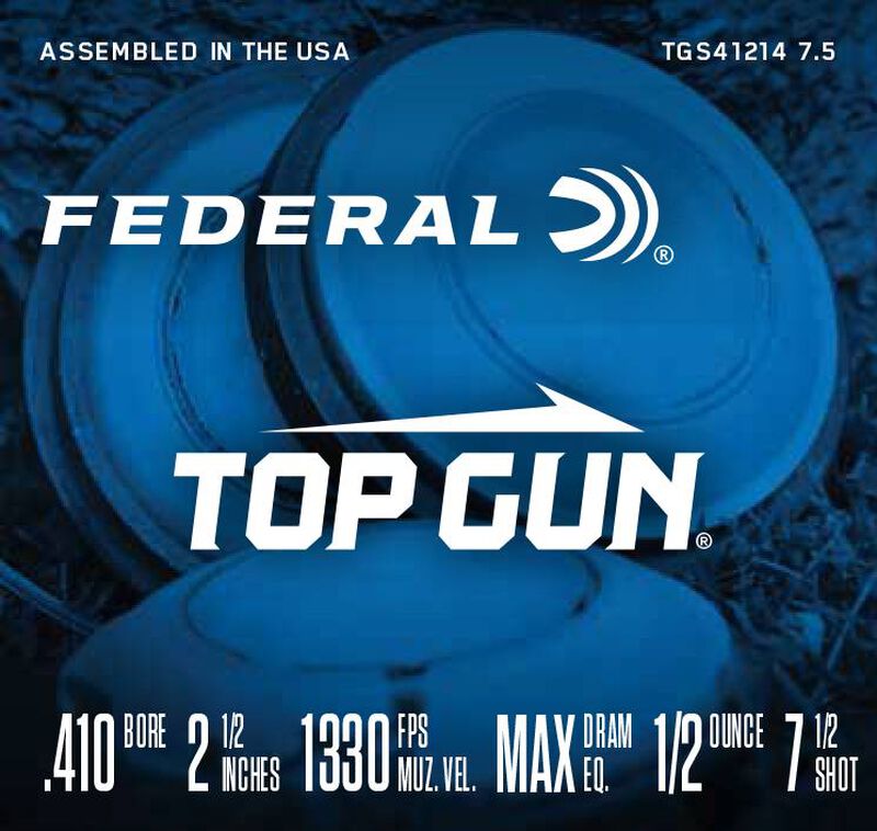 Top Gun, 410 Bore, 7.5 Shot, 2-1/2 in, 1/2 oz, 1330 fps