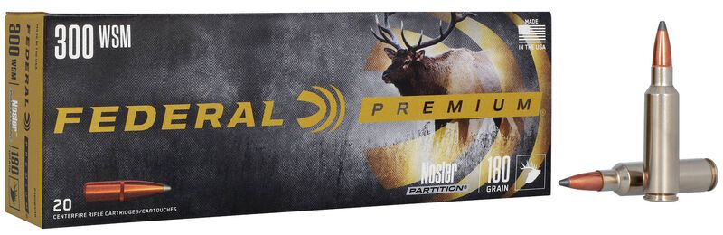 Nosler Partition, 300 WSM, 180 Grain, Nosler Partition, 2980 fps
