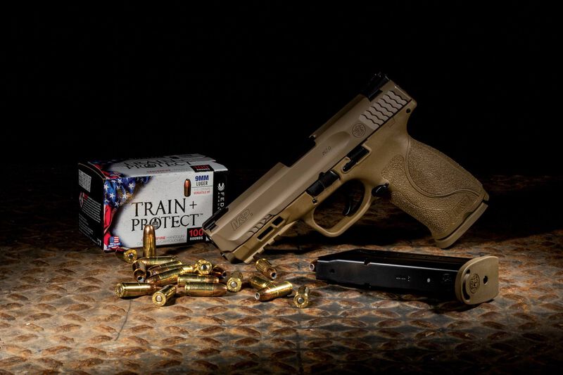 Train + Protect, 9mm Luger, 115 Grain, Jacketed Hollow Point, 1180 fps