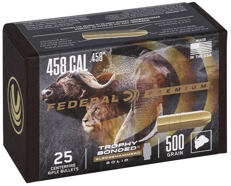 Trophy Bonded Sledgehammer Solid Component Bullet, .458, 500 Grain
