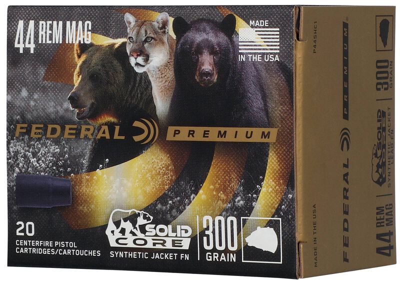 Solid Core, 44 Rem Magnum, 300 Grain, Solid, 1150 fps