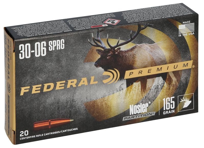 Nosler Partition, 30-06 Springfield, 165 Grain, Nosler Partition, 2830 fps