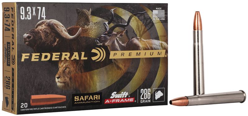 Safari Swift A-Frame, 9.3x74R, 286 Grain, Swift A-Frame, 2360 fps