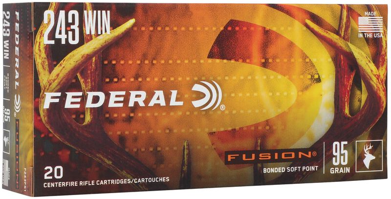 Fusion Rifle, 243 Win, 95 Grain, Fusion Soft Point, 2980 fps
