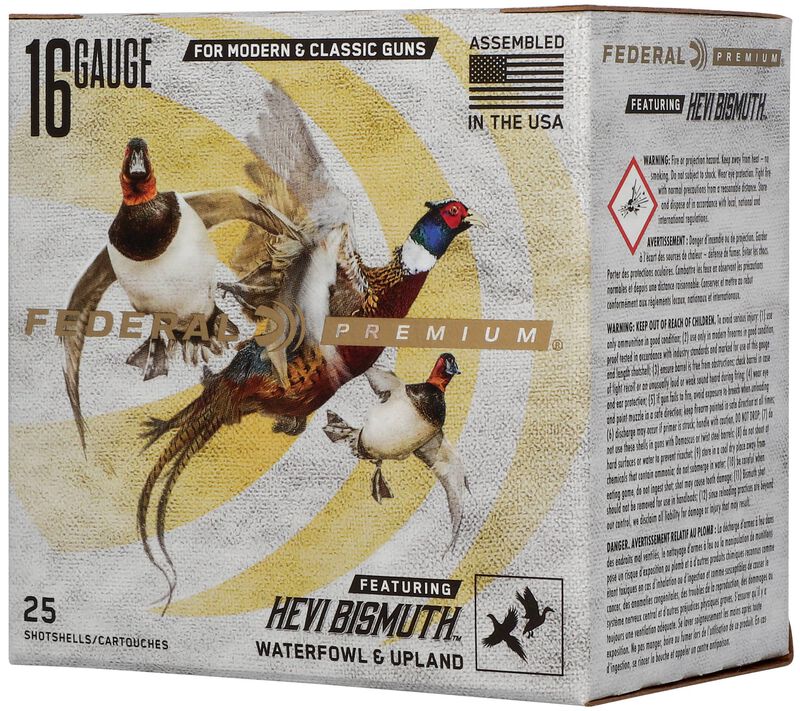 Premium HEVI-Bismuth, 16 Gauge, 3 Shot, 2-3/4 in, 1 oz, 1400 fps