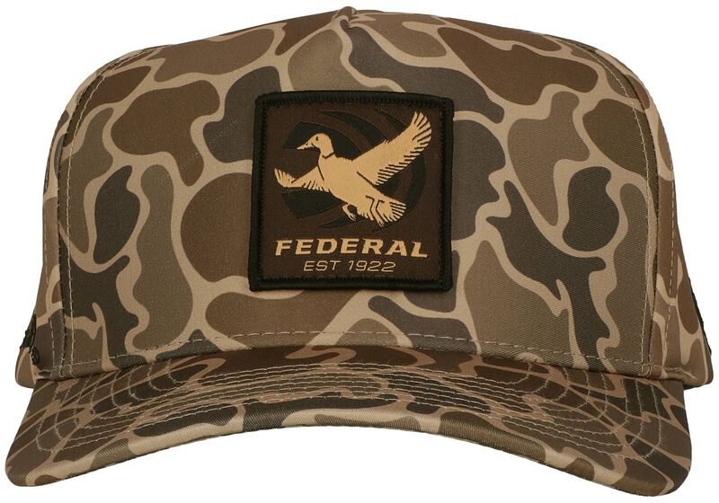 Federal/Waggle Mallard Patch Hat Camo, Camo, One Size Fits Most