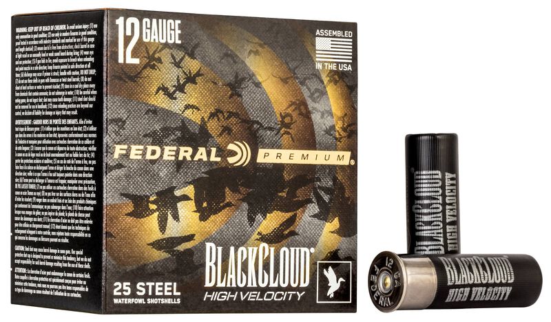 Black Cloud FS Steel High Velocity, 12 Gauge, 4 Shot, 3 in, 1 1/8 oz, 1635 fps