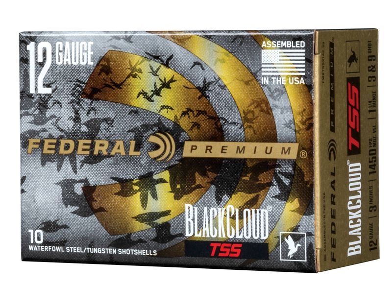 Black Cloud TSS, 12 Gauge, 3 and 9 Shot, 3 in, 1 1/4 oz, 1450 fps
