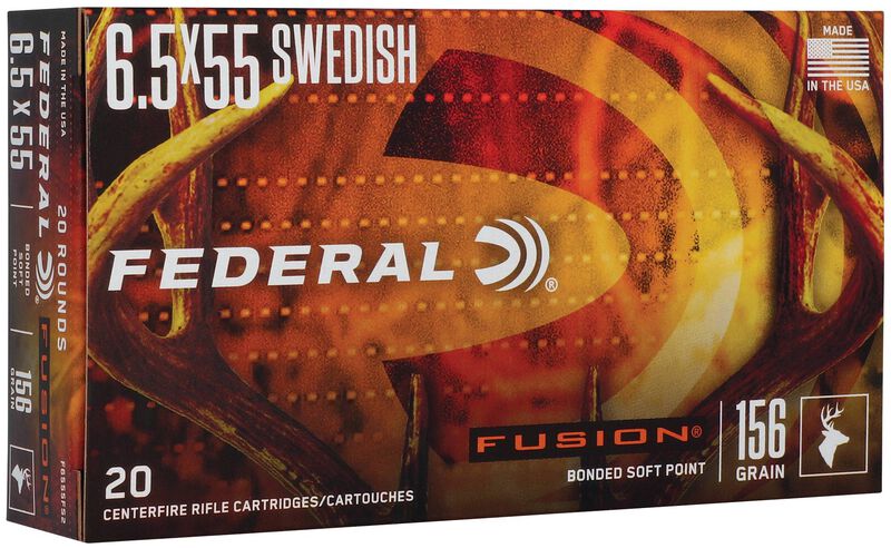 Fusion Rifle, 6.5x55 Swedish, 156 Grain, Fusion Soft Point, 2500 fps