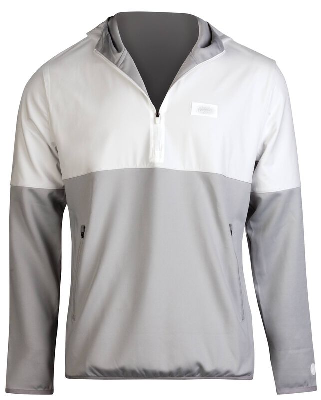 Federal/Waggle 1/2 Zip Hoodie Gray