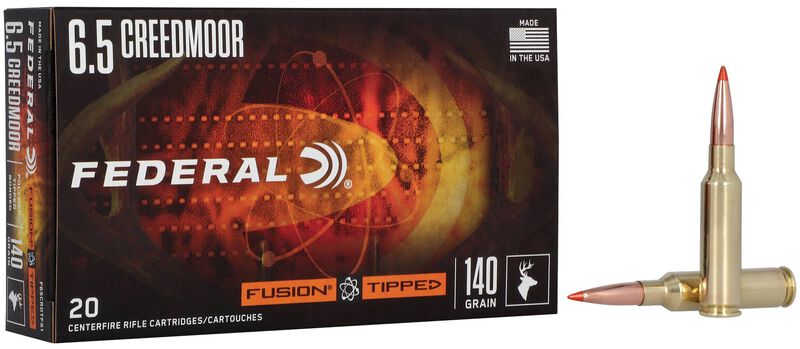 Fusion Tipped Rifle, 6.5 Creedmoor, 140 Grain, Fusion Tipped, 2715 fps