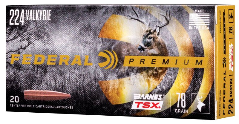 Barnes TSX, 224 Valkyrie, 78 Grain, Barnes Triple-Shock X Bullet (TSX), 2850 fps