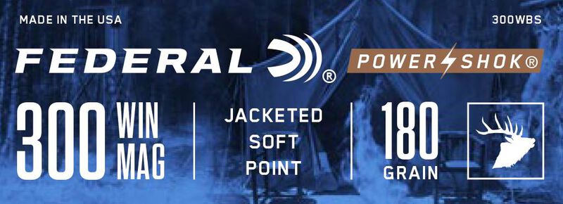 Power-Shok Rifle, 300 Win Mag, 180 Grain, Jacketed Soft Point, 2960 fps