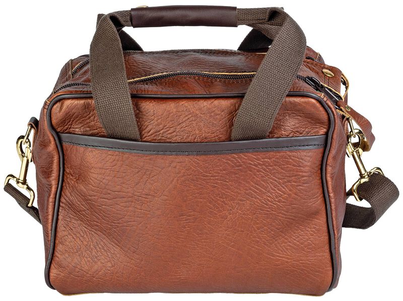 Federal/Duluth Pack Bison Leather Range Bag, Brown, 9 inch x 12 inch x 9.5 inch