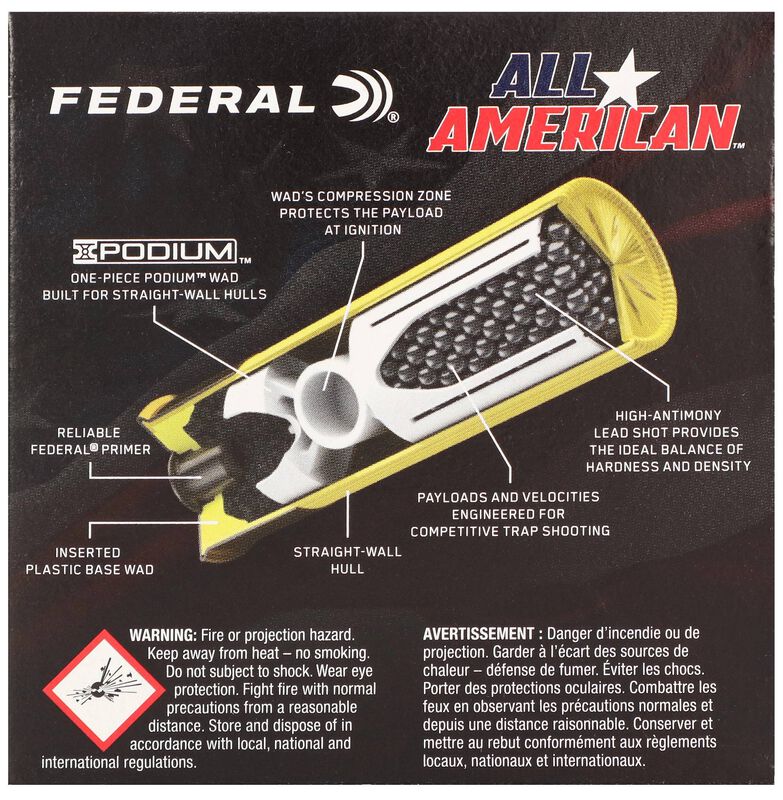 All-American, 20 Gauge, 8 Shot, 2-3/4 in, 7/8 oz, 1200 fps