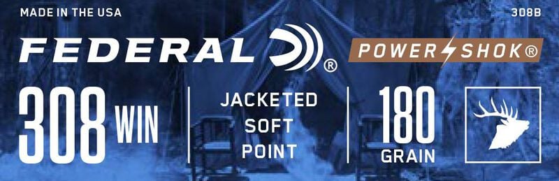 Power-Shok Rifle, 308 Win, 180 Grain, Jacketed Soft Point, 2570 fps