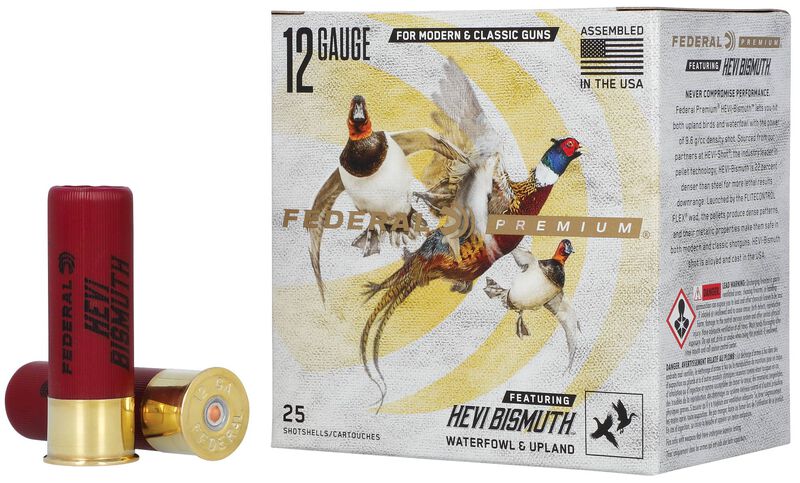 Premium HEVI-Bismuth, 12 Gauge, 4 Shot, 3 in, 1 3/8 oz, 1450 fps