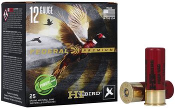 Hi-Bird Fiber Wad, 12 Gauge, 5 Shot, 2-3/4 in, 1 1/4 oz, 1330 fps