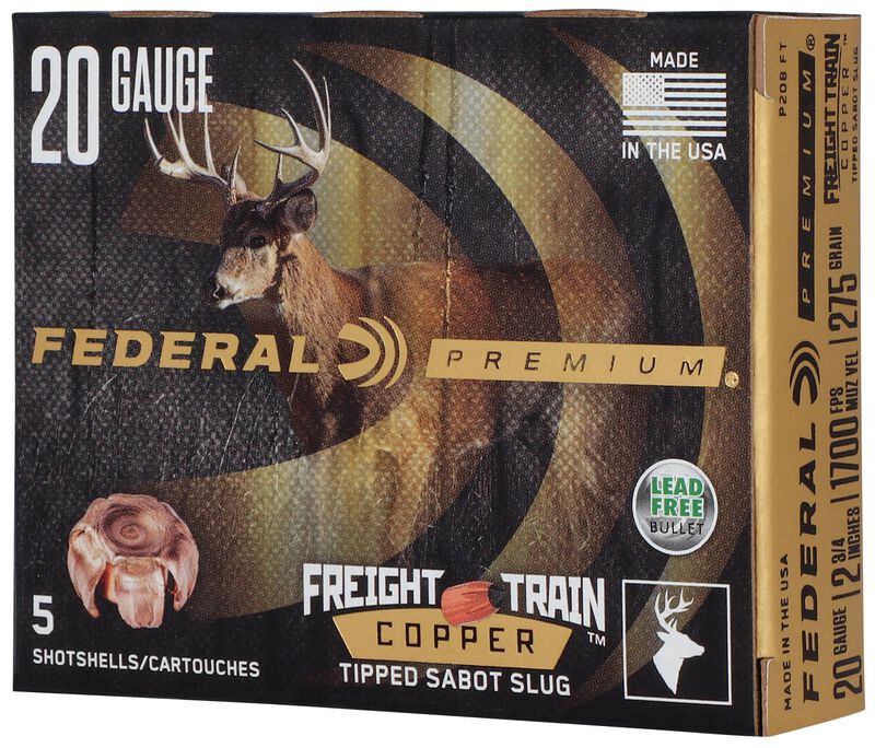 Freight Train Copper Sabot Slug, 20 Gauge, 275 Grain, 2-3/4 in, 1700 fps