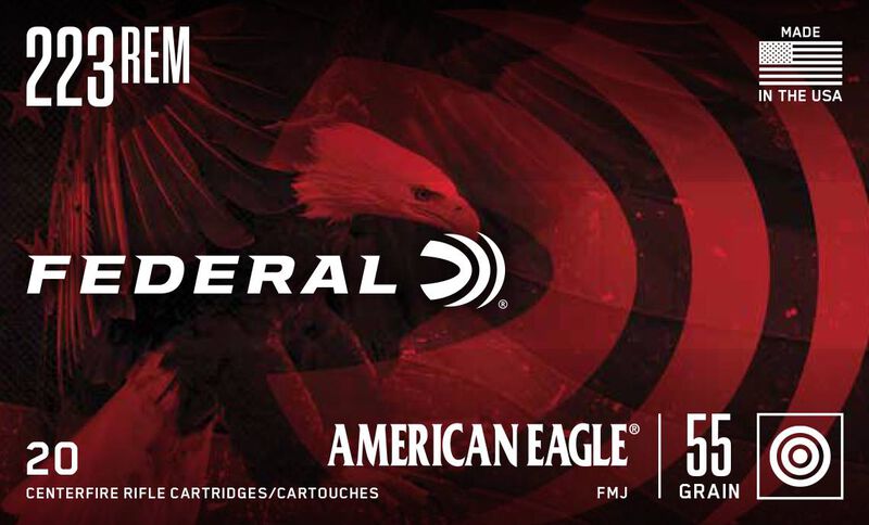 American Eagle Rifle, 223 Rem, 55 Grain, Full Metal Jacket, 3240 fps