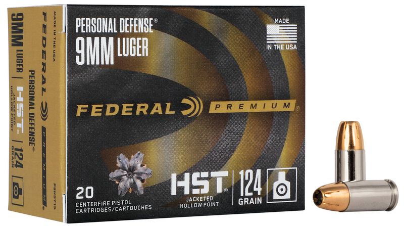Buy Personal Defense HST 9mm Luger Ammo 124 | P9HST1S