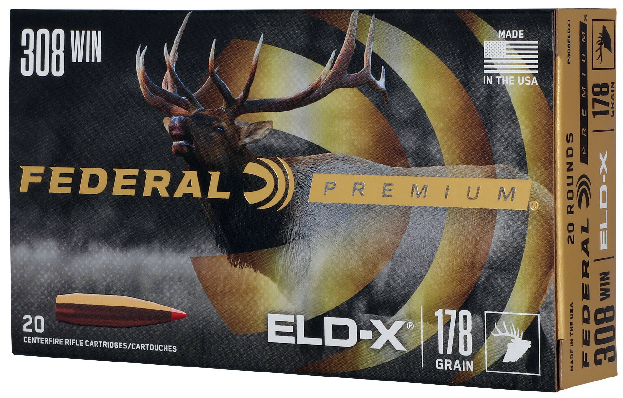 Federal 308 178gr ELD-X – Powerful .308 Win Long Range Hunting Ammo, 2610 fps, 20 Rounds 2 Federal 308 178gr ELD-X – Powerful .308 Win Long Range Hunting Ammo, 2610 fps, 20 Rounds - Image 2