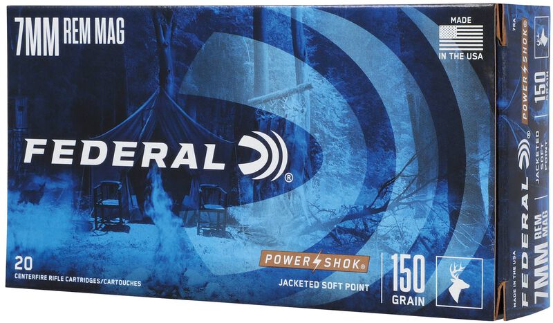 Power-Shok Rifle, 7mm Rem Mag, 150 Grain, Jacketed Soft Point, 3110 fps
