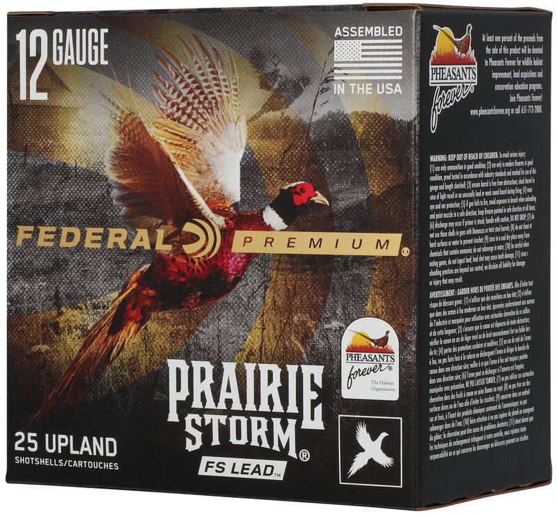Prairie Storm FS Lead, 12 Gauge, 5 Shot, 2-3/4 in, 1 1/4 oz, 1500 fps