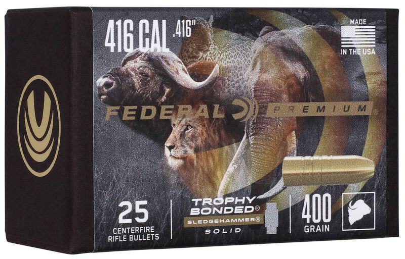 Trophy Bonded Sledgehammer Solid Component Bullet, .416, 400 Grain