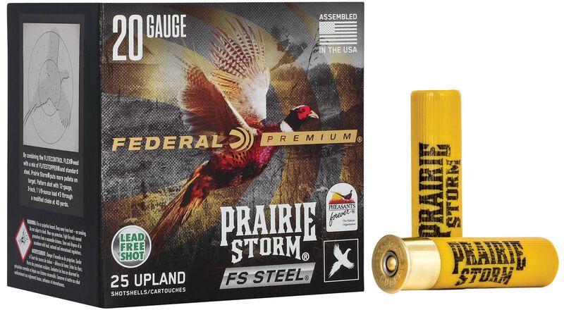 Prairie Storm FS Steel, 20 Gauge, 4 Shot, 3 in, 7/8 oz, 1500 fps