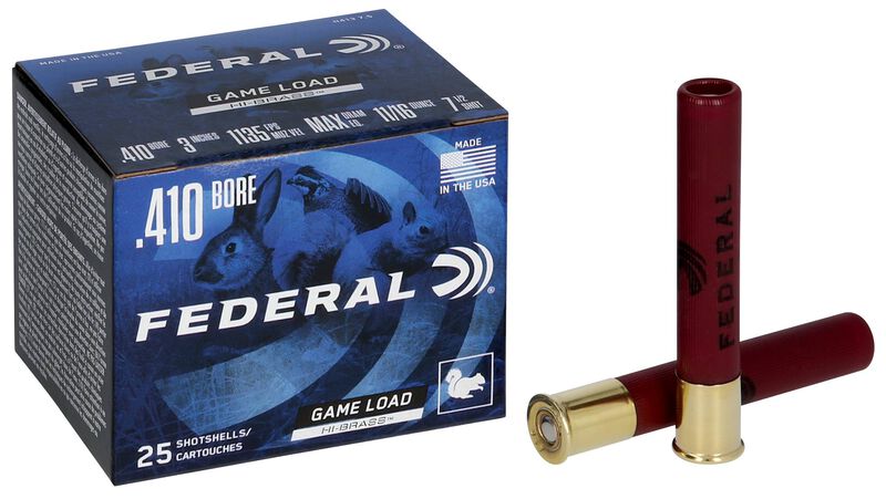 Game Load Upland Hi-Brass, 410 Bore, 7.5 Shot, 3 in, 11/16 oz, 1135 fps