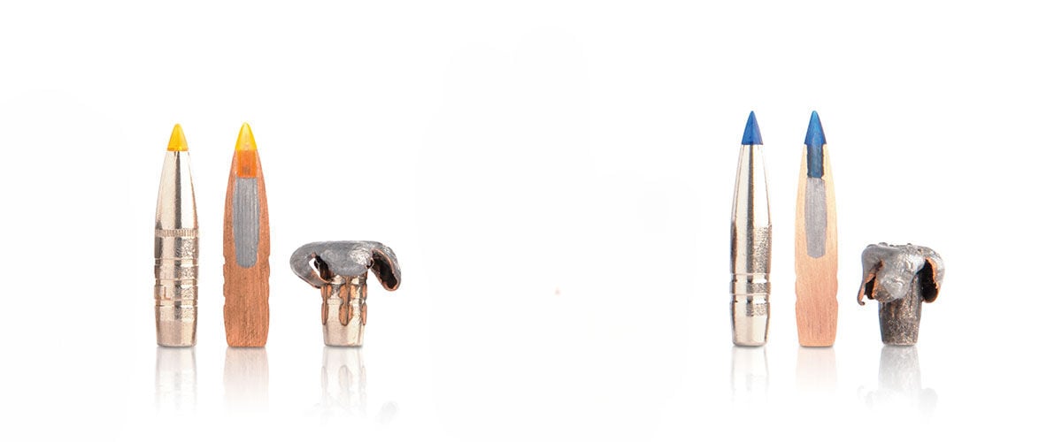 Trophy bonded tip and Terminal Ascent cartridge, cutaway, and upset
