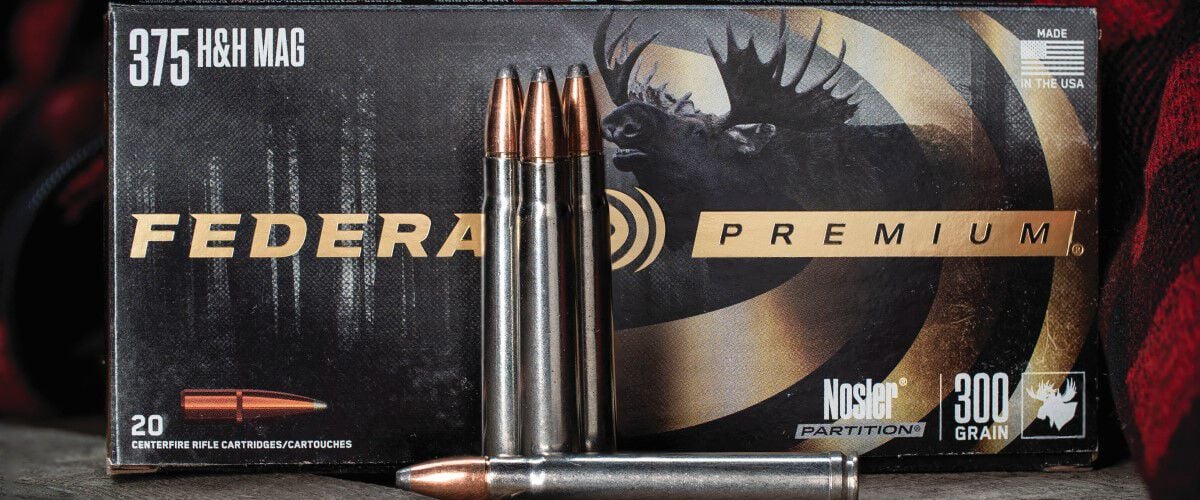 Federal Premium Nosler Partition  375 H&H Mag packaging