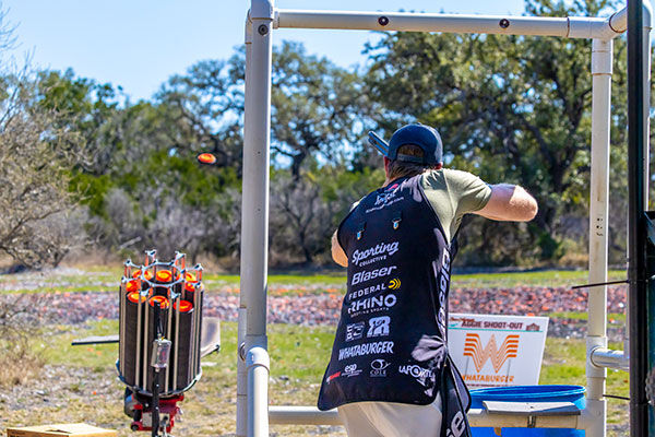 Cory Kruse shooting clays